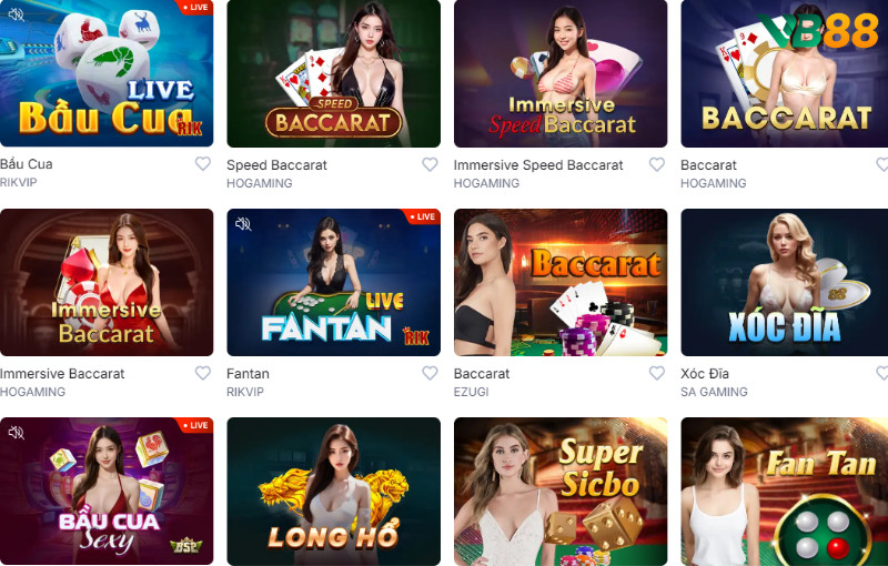 Chuyên Mục Casino Tại Vb88 Đa Dạng Cách Chơi